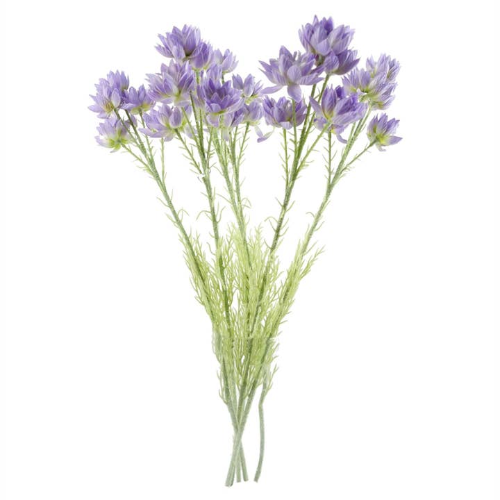 Leaf Design UK LTD - Wholesale Artificial Flowers - Pack 6x Artificial Flowers Purple Starflower Stem