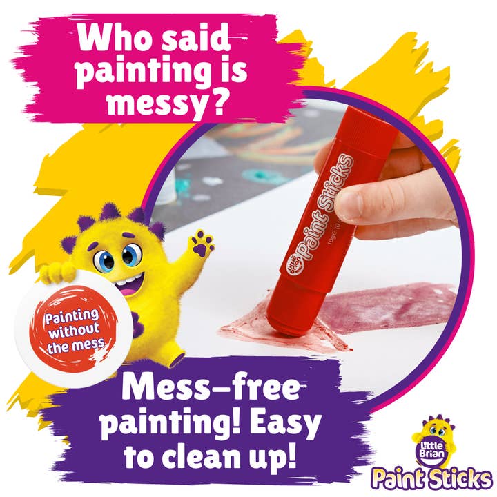 Baby Republic – wholesale Paint set – Little Brian Paint Sticks Classic Colours 6 Assorted5