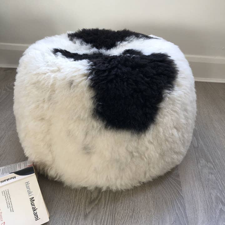 The Boule Icelandic Sheepskin Pouffe for wholesale by Wildash London
