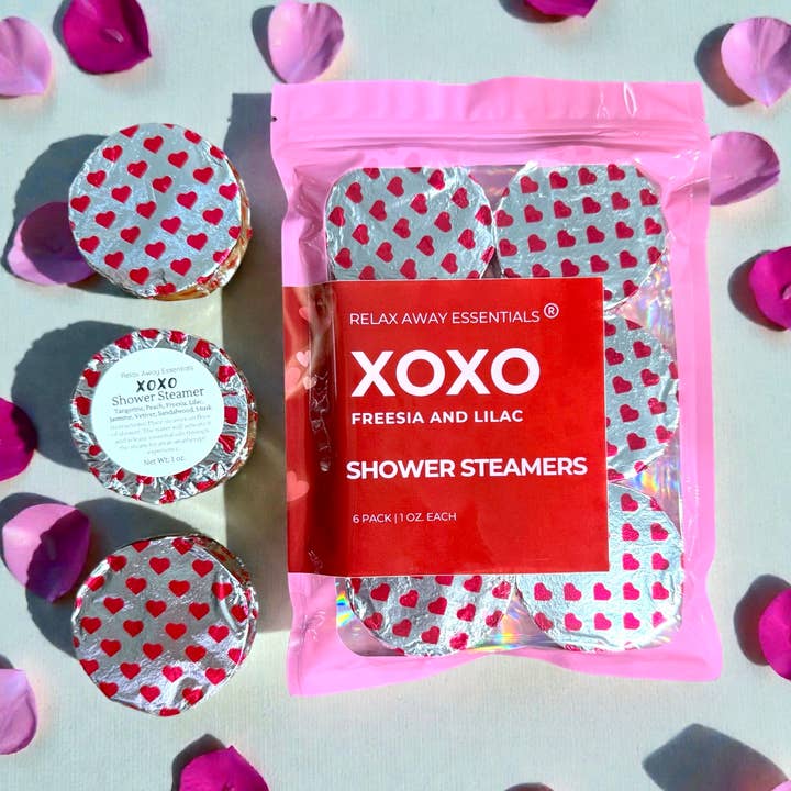 XOXO Shower Steamers 6 Pack - Made in USA for wholesale by Relax Away Essentials