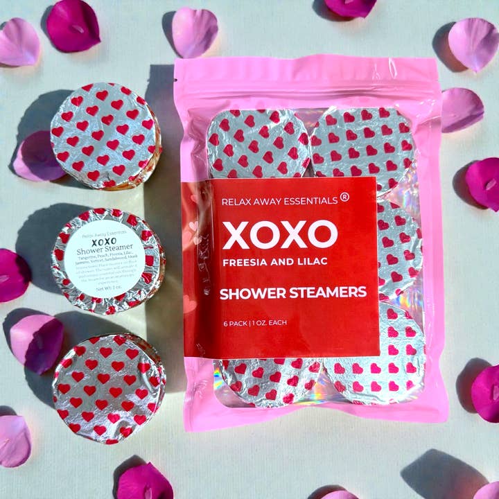 XOXO Shower Steamers 6 Pack - Made in USA for wholesale by Relax Away Essentials
