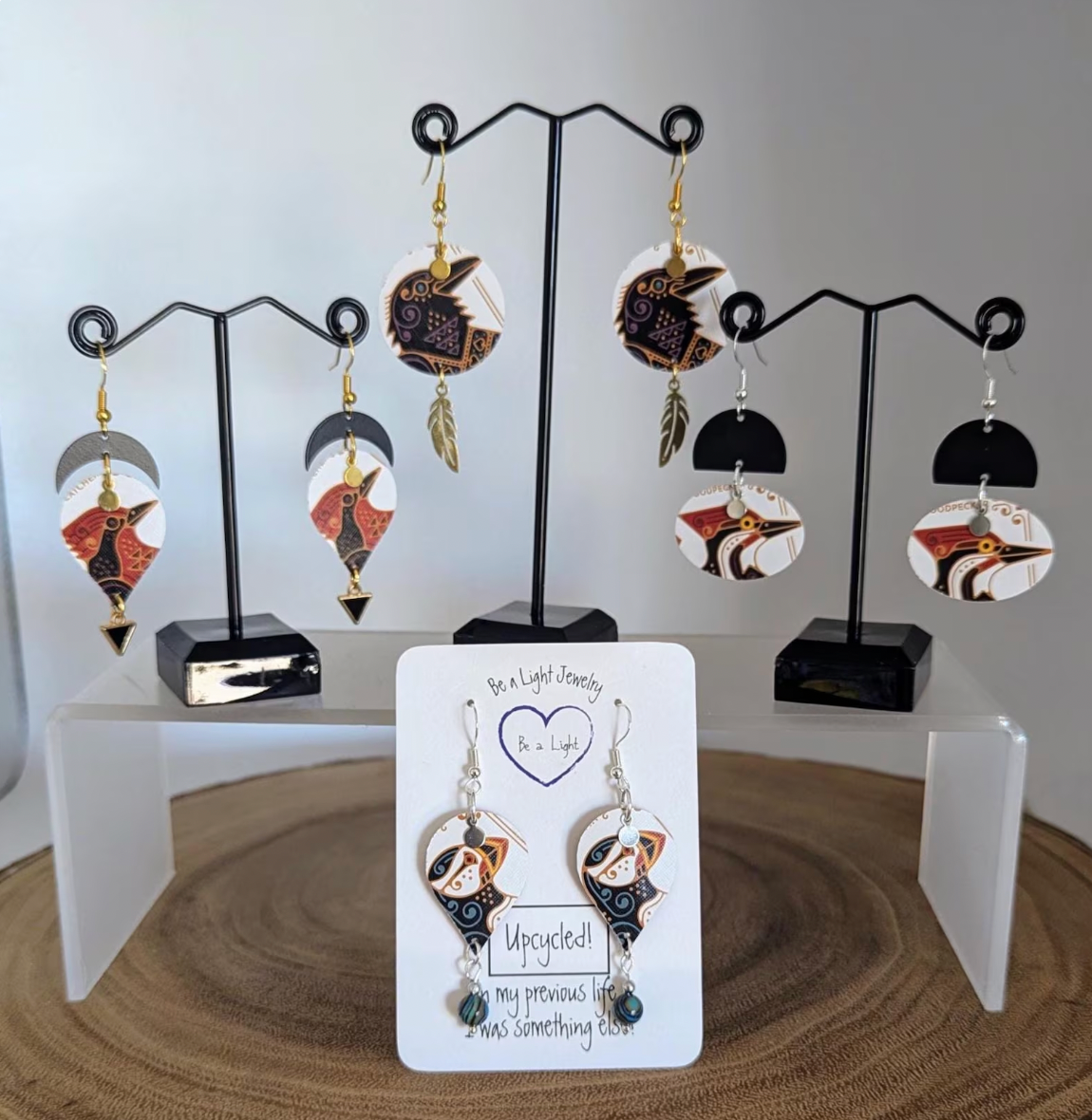 Be a Light Jewelry - Wholesale Dangle Earrings - Bird Art Earrings: Birds of North America, Stylized Art1