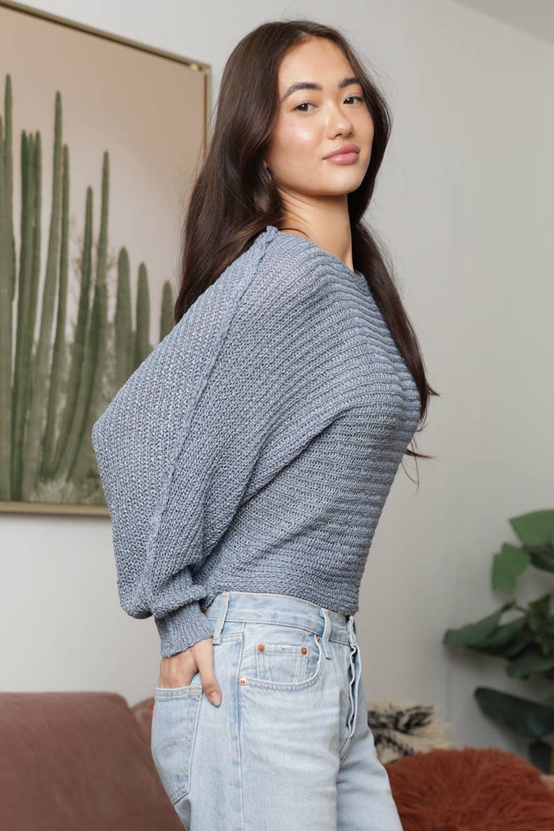 ANGIE - Wholesale Knit Sweater - Women's - XHQ18-ASIS OPEN KNIT LIGHT WEIGHT PULLOVER SWEATER16