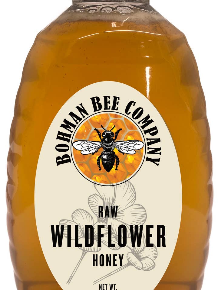 Wildflower Raw Honey for wholesale by Bohman Bee Company