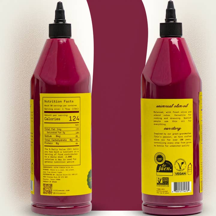 Casacella Foods - Wholesale Olive Oil - Titin Universal Picual Extra Virgin Olive Oil 750ml – 6/case1