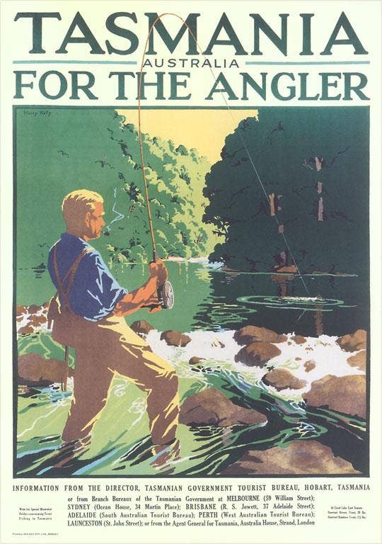 Found Image Press - Wholesale Postcard - Postcard MF-842 Tasmania for the Angler0