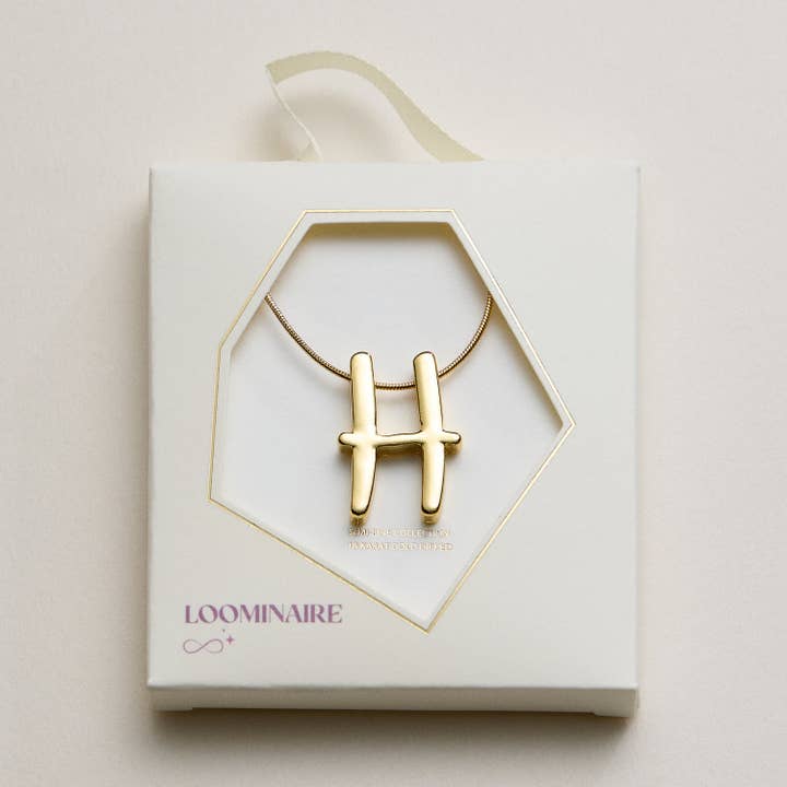 Frem - Wholesale Pendant/Charm Necklace - A Set of 16 Letters Gold Dipped Necklace – Gold & Silver Alphabet Charm Jewelry20