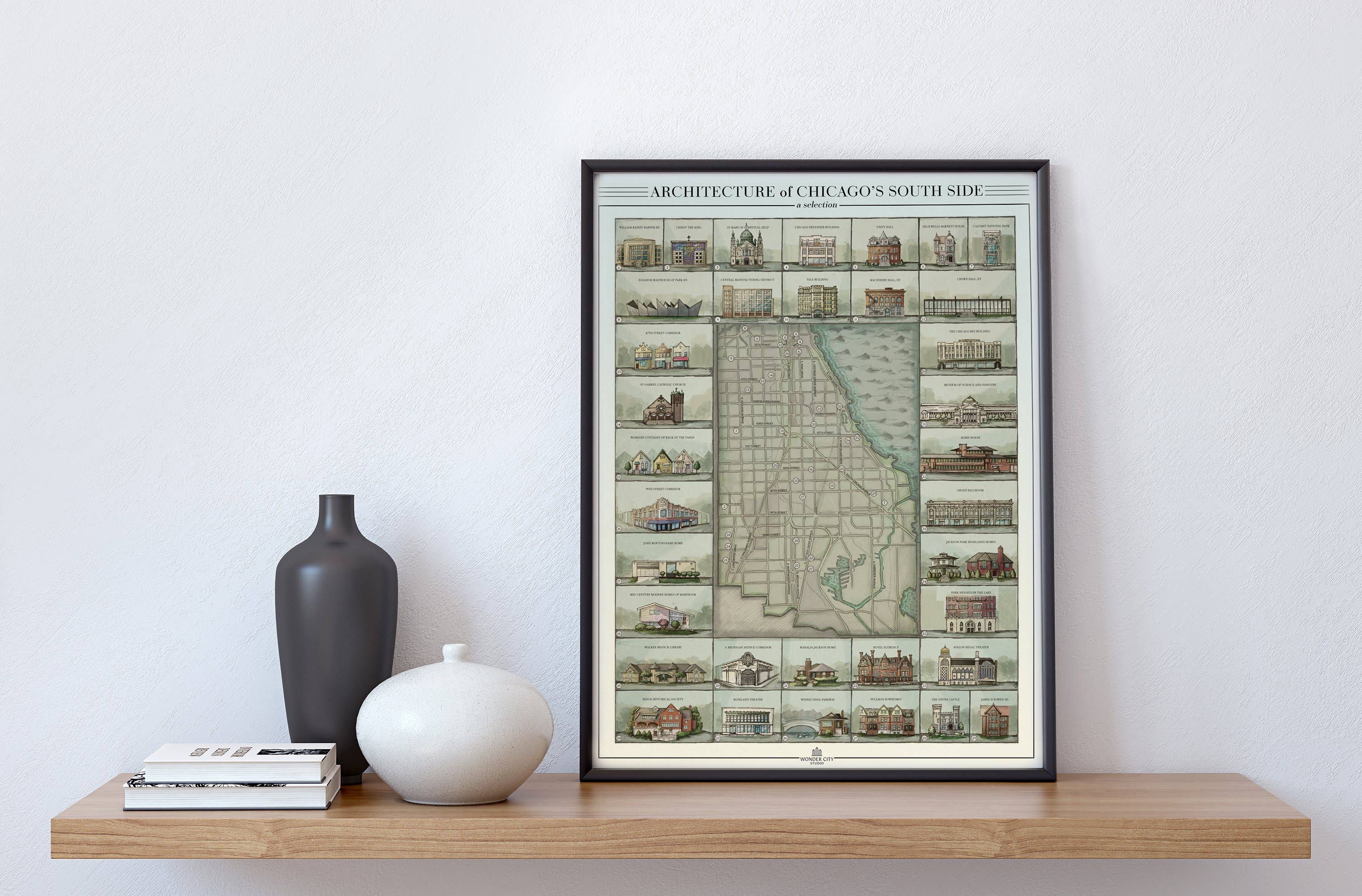 Wonder City Studio - Wholesale Art Print - Architecture Of Chicago's South Side2