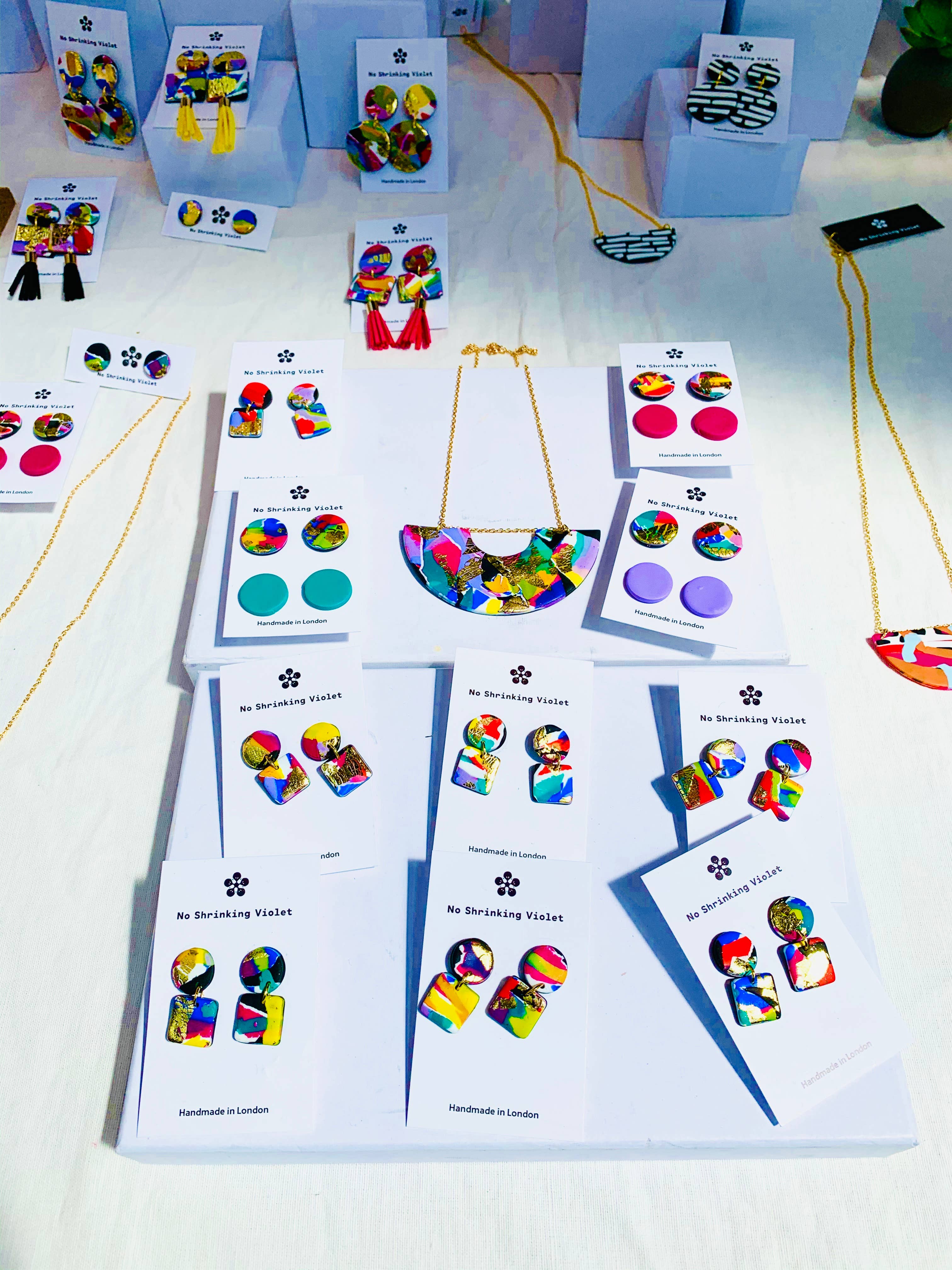 No Shrinking Violet - Wholesale Dangle Earrings - 80s - Mini  Earrings1