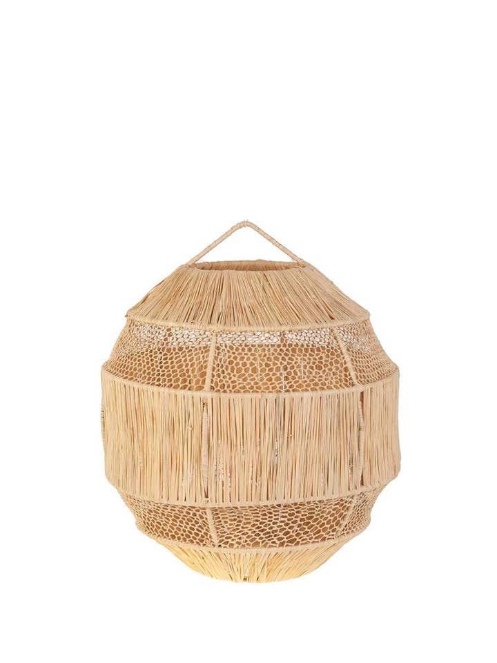 KD3582302_00 - NATURAL RAFFIA LAMP 40CM DIAMETER for wholesale by Kbas