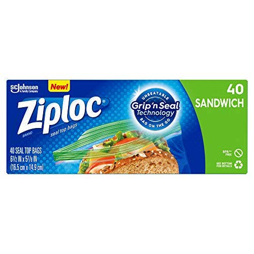 Ziploc Sandwich 50 Ct Single Box for wholesale by Shop The King