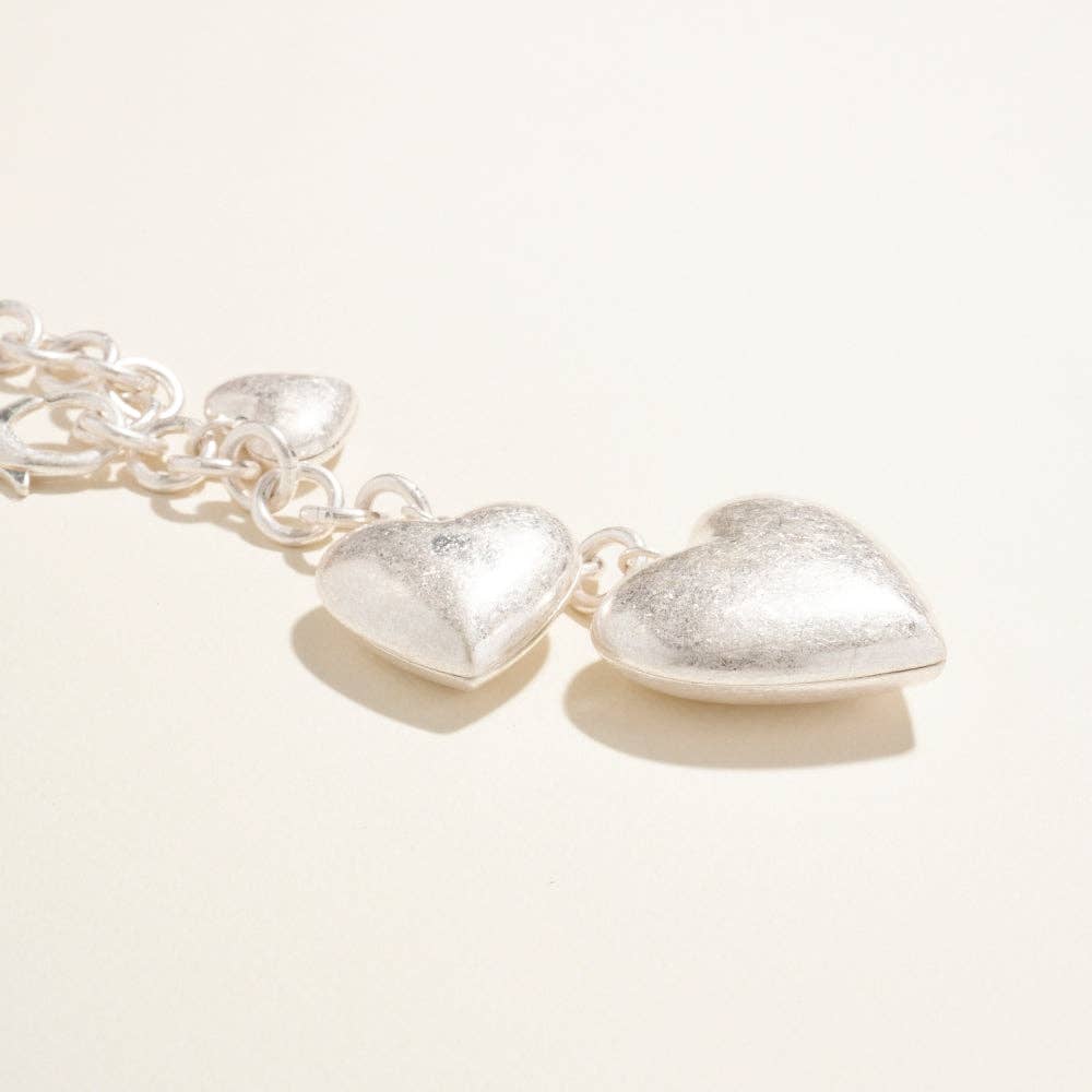 Designature New York - Wholesale Keychain Bracelet - 7 Inch Puffy Heart Bracelet Keychain Bag Charm11