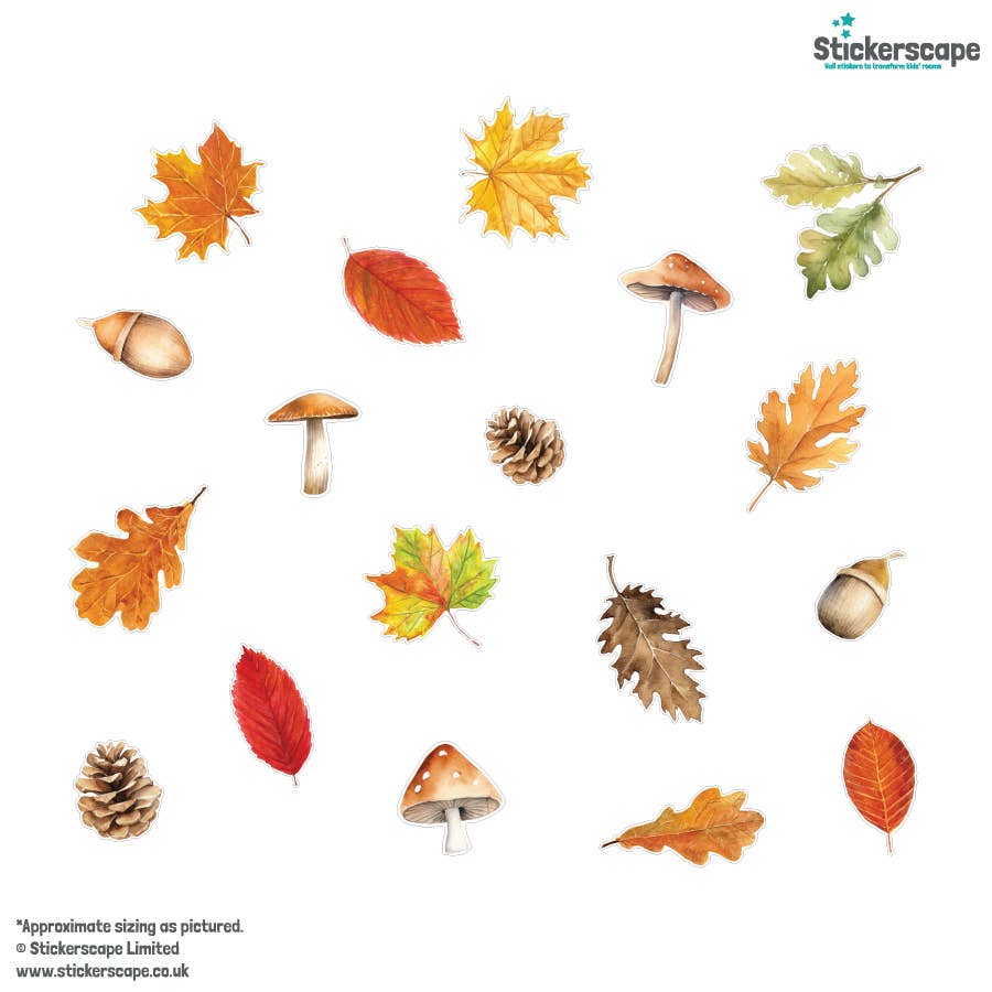 Stickerscape - Wholesale Raam/muursticker - Raamstickerpakket voor de herfst2