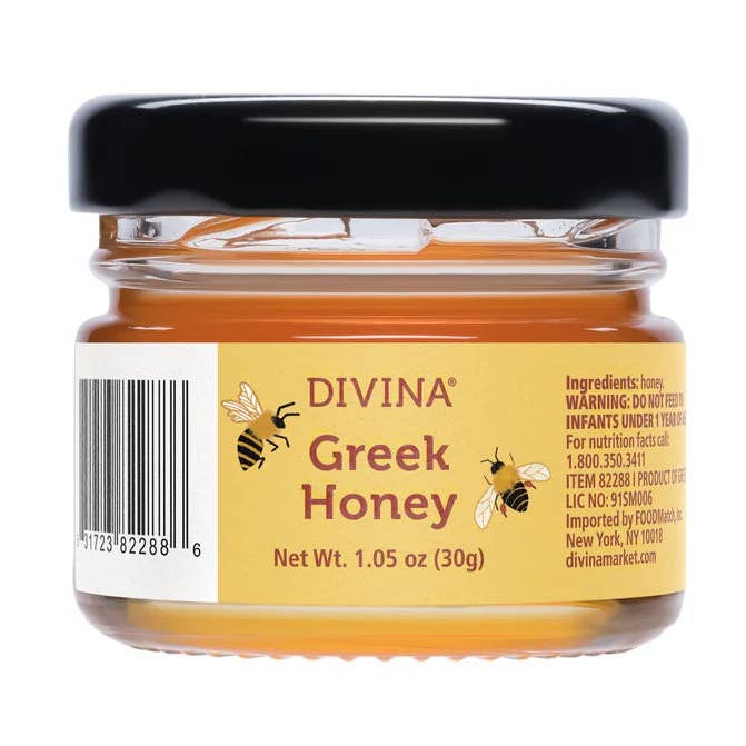 DiVina Greek Wildflower Honey Mini Jar for wholesale by Keystone Cheese