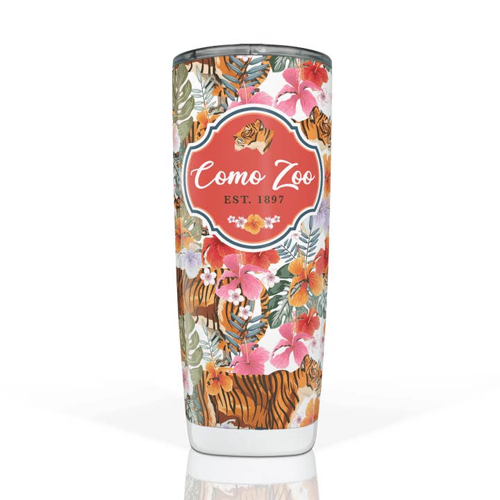 Custom Zoo Patterns On White Stainless Tumbler Collection por atacado de Matrix