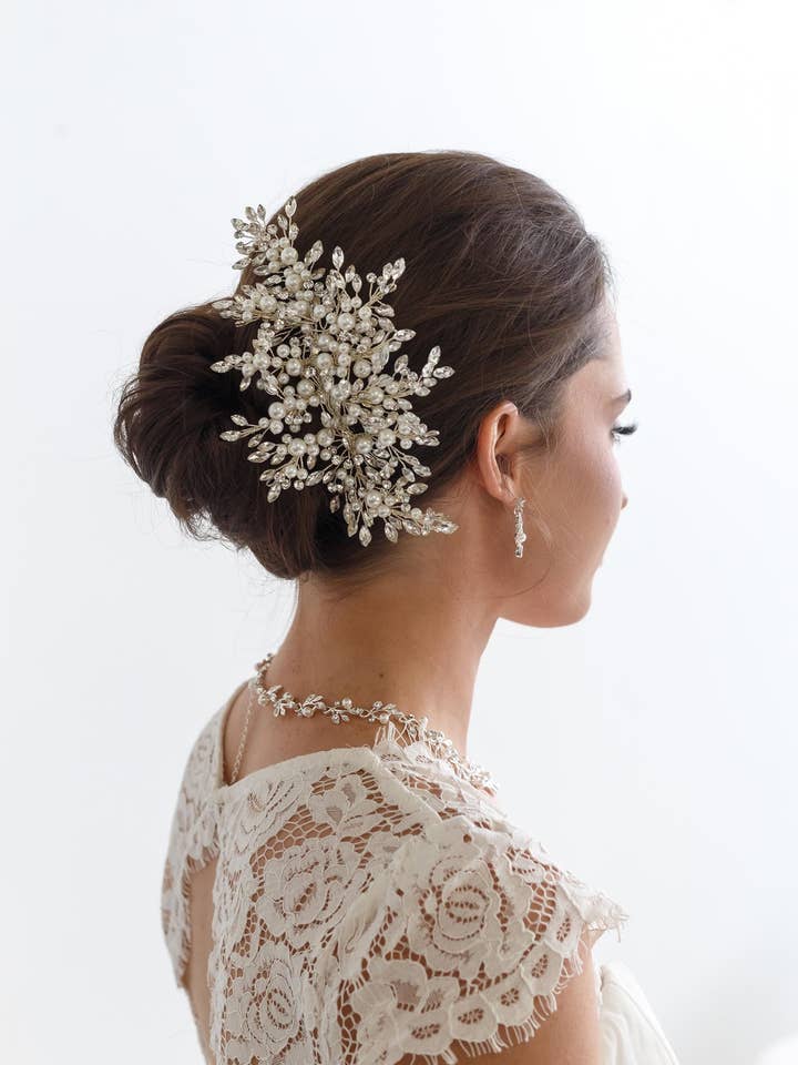 Aurora Large Pearl Clip for wholesale by allureweddingjewelry