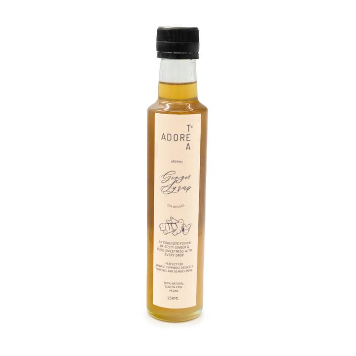 Ginger Syrup for wholesale by Adore Tea