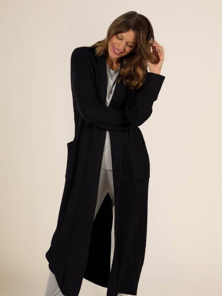 Faceplant Dreams - Wholesale Robe - Women's - Plush Long Cardigan2