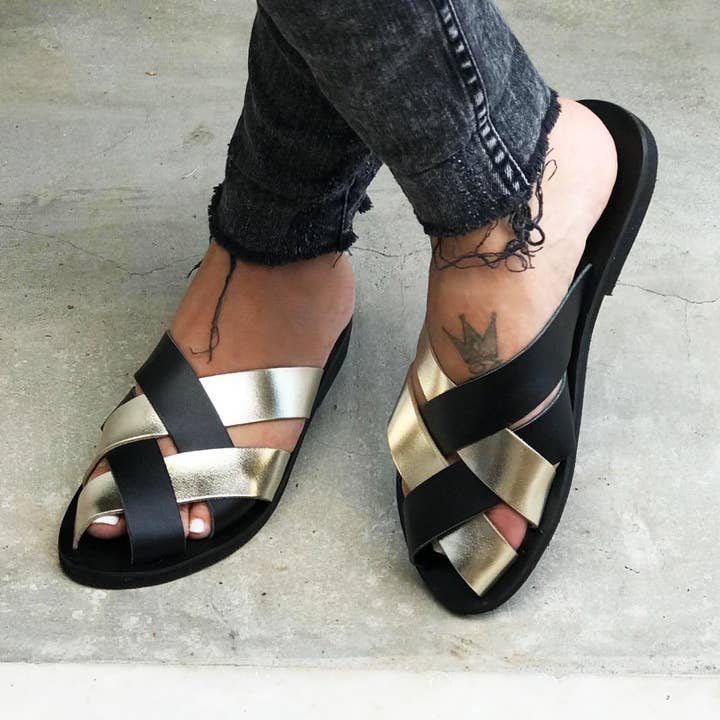 Greek Handmade Leather Sandal : Androniki for wholesale by Marbe Sandals