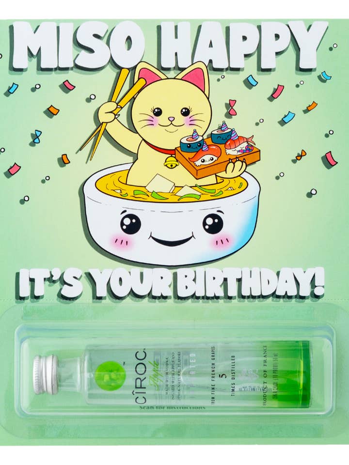 MISO HAPPY! for wholesale by Boozy Cardz