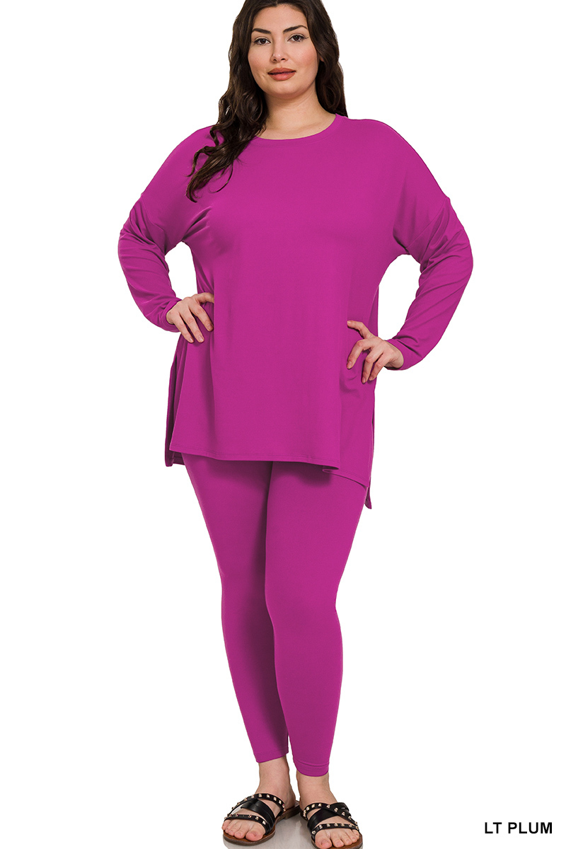 Vanilla Monkey - Wholesale Lounge Set - Women's - Plus Brushed Dty Microfiber Loungewear Set8