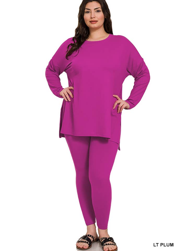 Vanilla Monkey – wholesale Lounge set – Women's – Plus Brushed Dty Microfiber Loungewear Set15