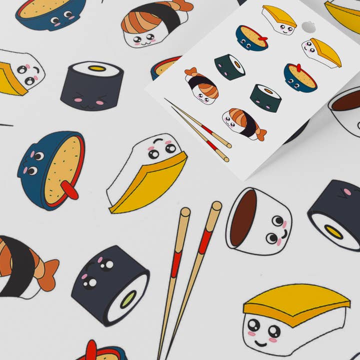 Re-wrapped – wholesale Flat wrap – Sushi & Bowls Wrapping Paper • ECO Friendly • UK Made5