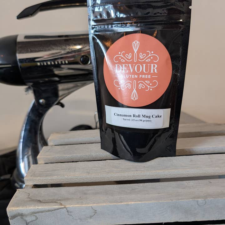 Gluten Free Cinnamon Roll Mug Mix for wholesale by DEVOUR Gluten Free