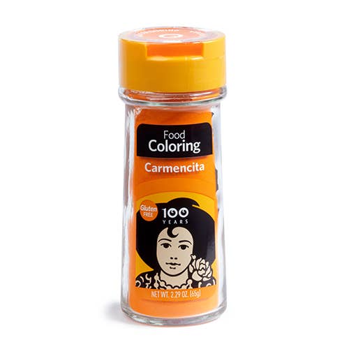 Food Coloring glass jar for wholesale by Carmencita USA