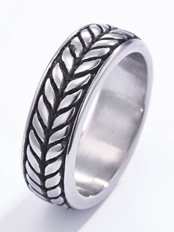 Stainless steel ring 4TG12 for wholesale by BYREN | ÉLINE L'ATELIER