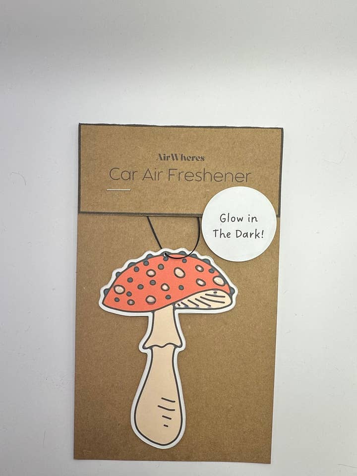 Car Air Freshener Mushroom Glows Souvenir Gift Birthday for wholesale by airWheres