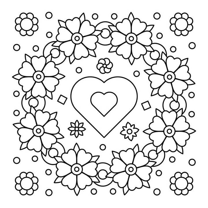 Simon & Schuster - Wholesale Coloring & Activity Book - Adult - Pretty Simple Coloring: Love by Adams Media5