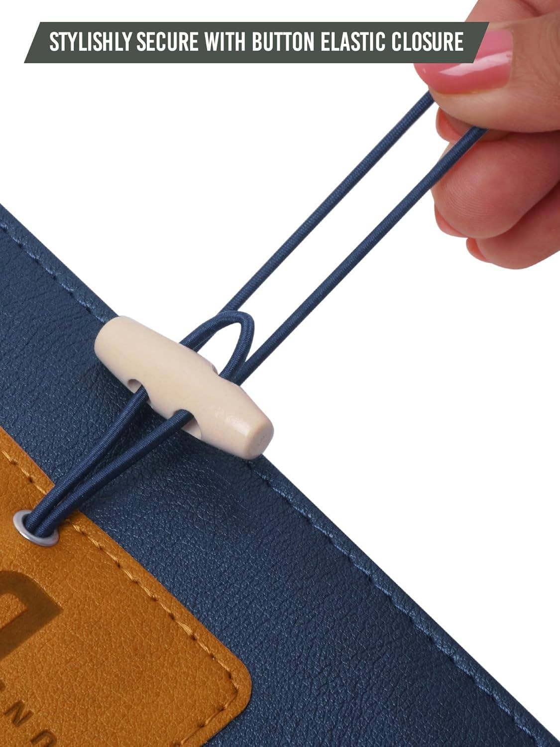 Doodle - Wholesale Notebook - A5 Executive PU Leather Notebook Hardbound - Blue3