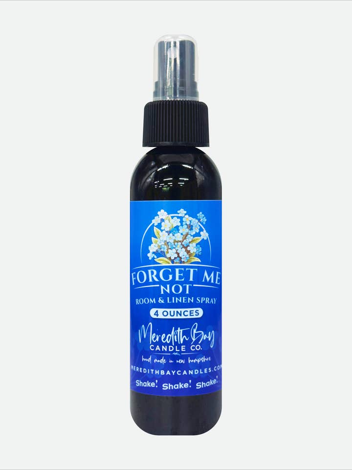 Forget Me Pas Chambre & Lin Spray pour la vente par Meredith Bay Candle Co