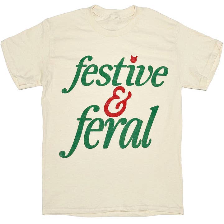 Festive and Feral Tee for wholesale by AR-T's