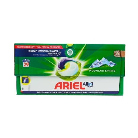 Ariel All in 1 Pods Mountain Spring 29 Washes for wholesale by France At Home