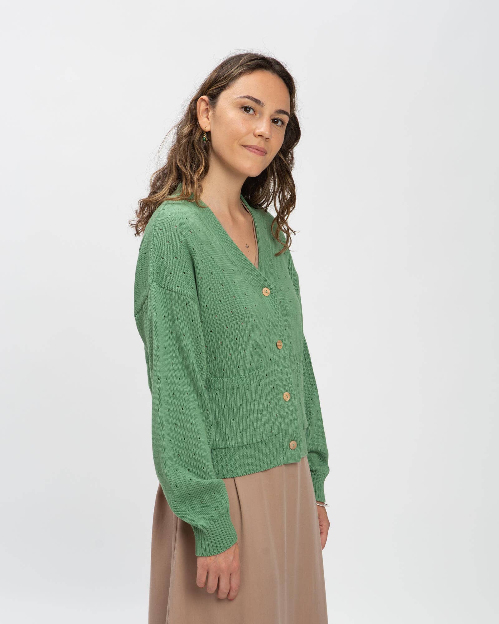 Matona - Wholesale Cardigan - Women's - Spring Cardigan bean