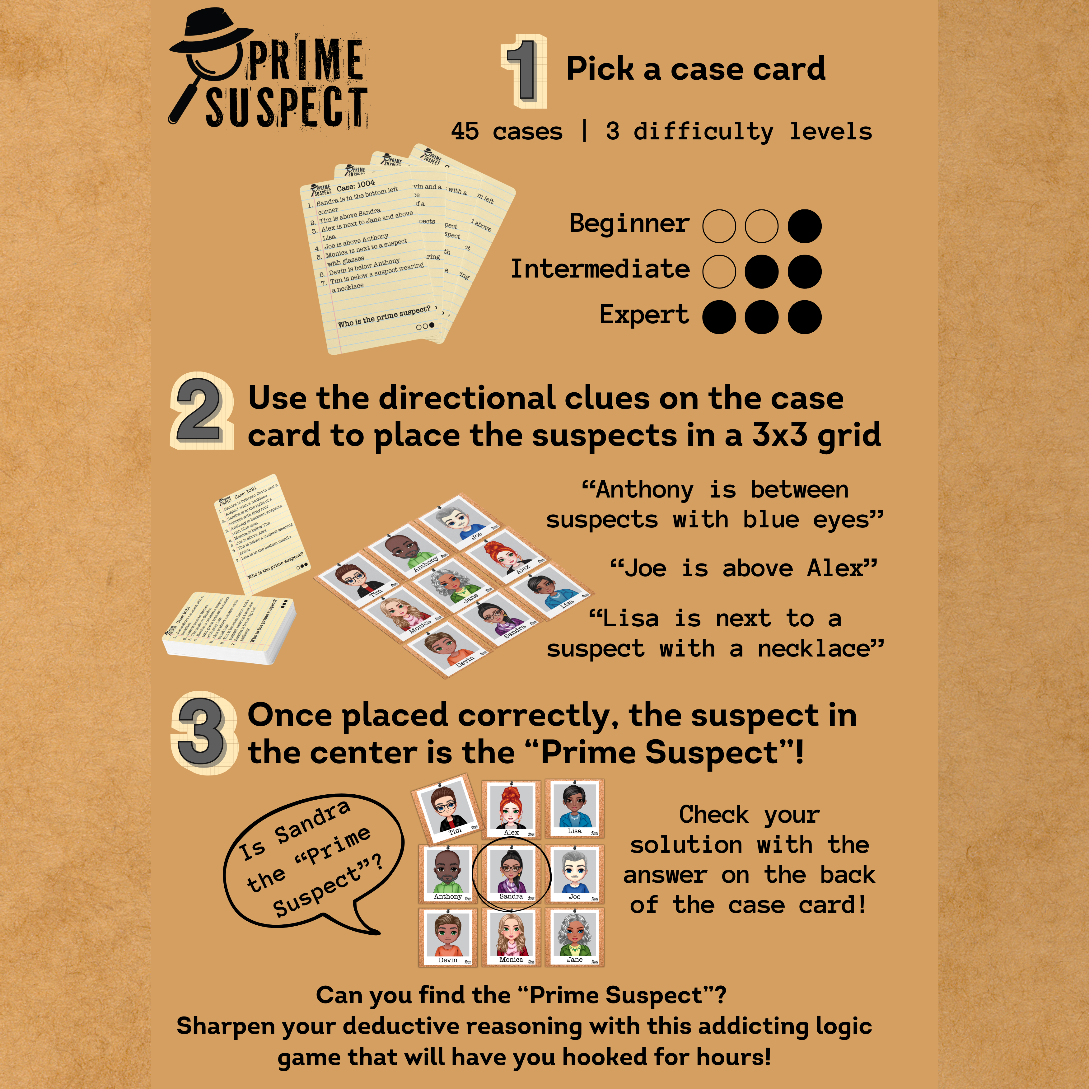 Fun Squared Games - Wholesale Brain Game - Kids - Prime Suspect: Original2