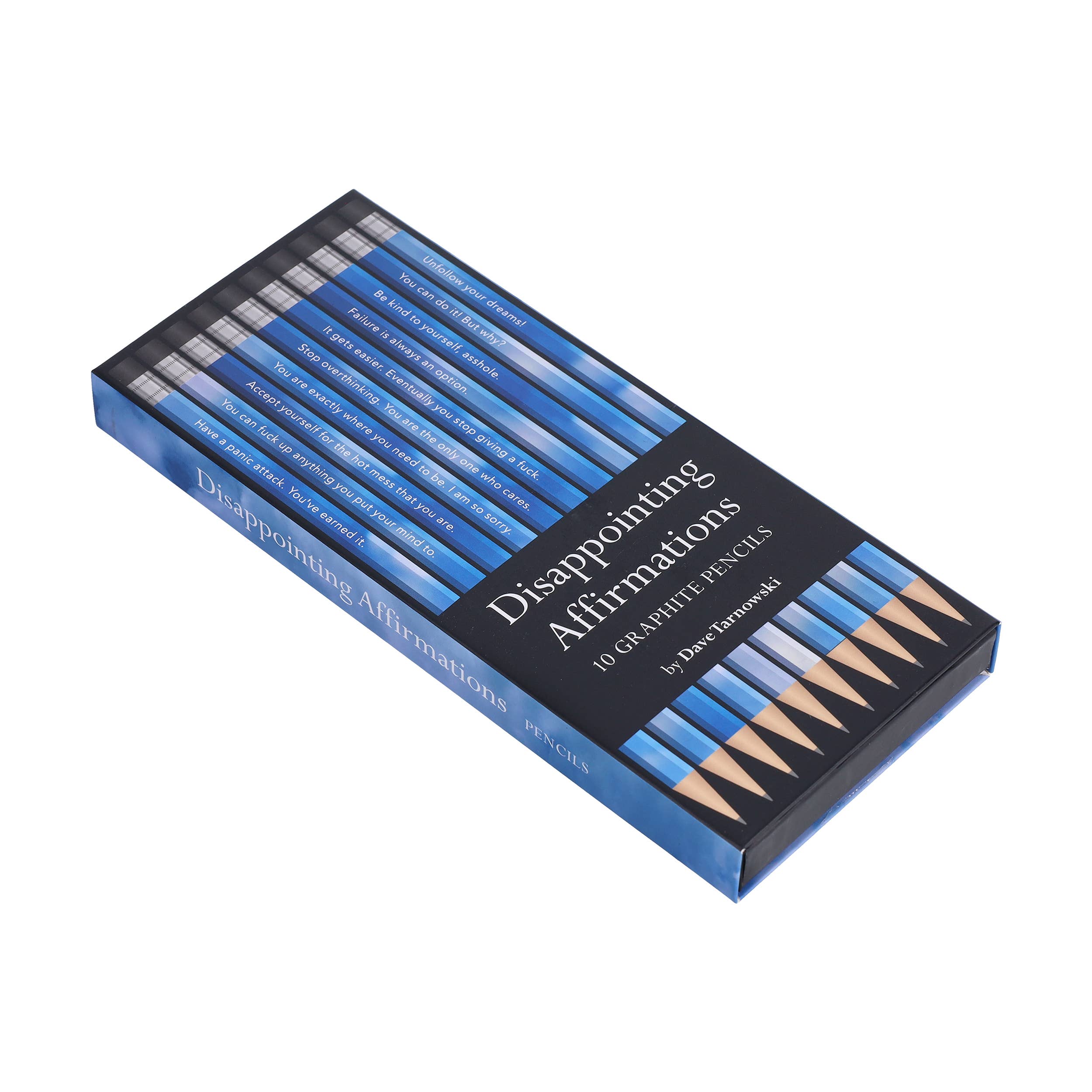 Chronicle Books - Wholesale Pencil - Disappointing Affirmations Pencils2