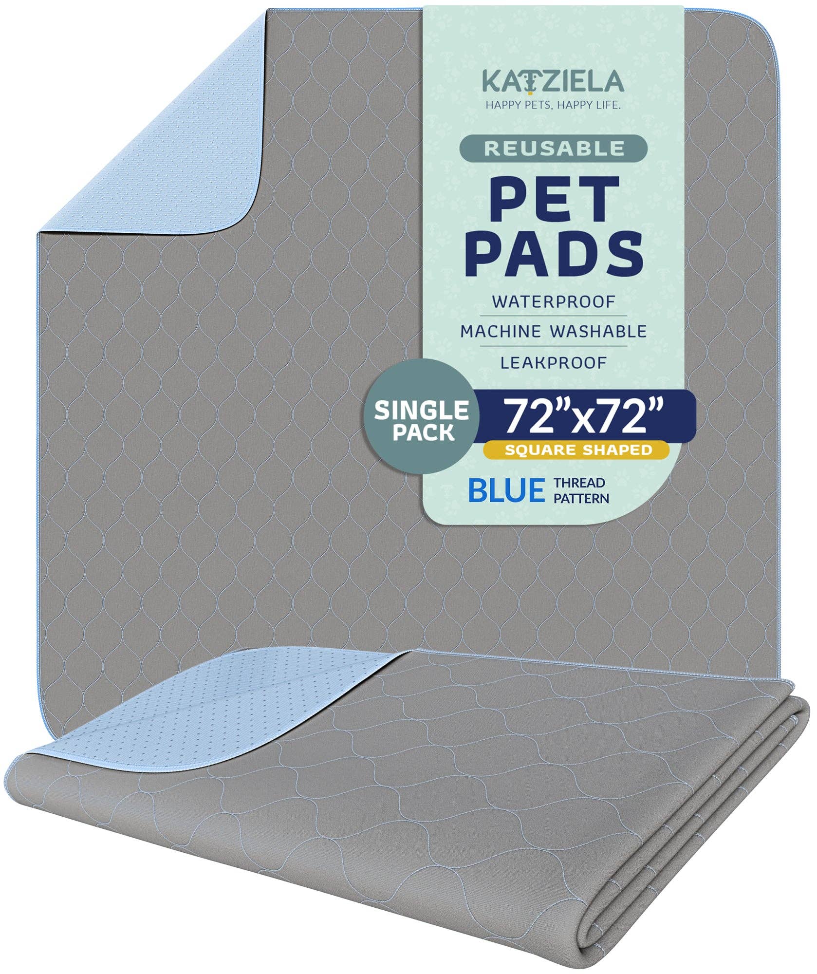 Katziela - Vente Tapis de propreté - chien - Tampons à pipi lavables réutilisables pour chiens, chats et humains, imperméables36