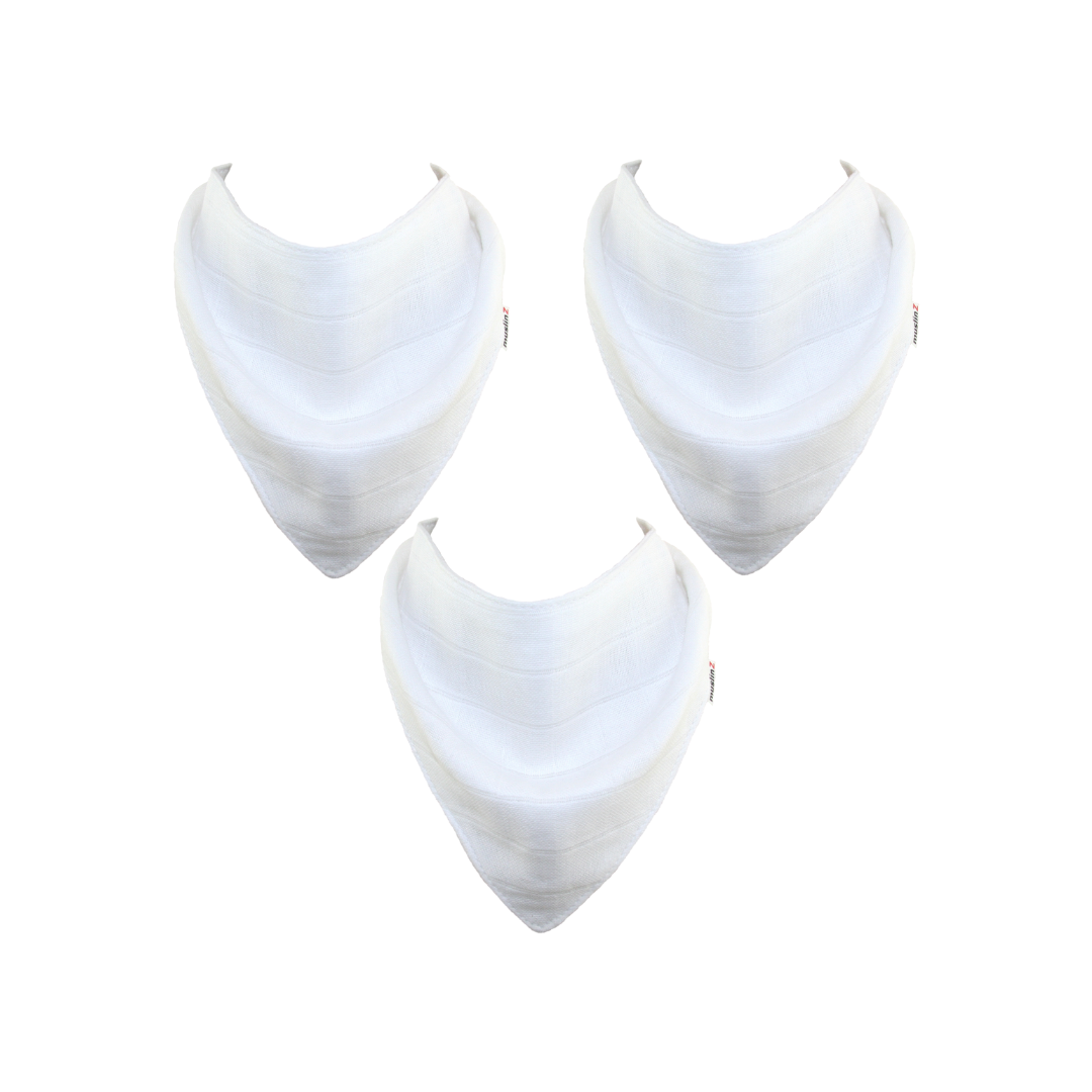 Muslinz - MerryGoRoundUK Ltd – wholesale Bandana bib – MuslinZ 3pk Cotton Muslin Dribble Bibs5