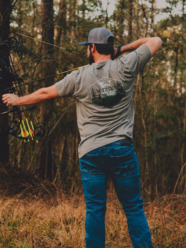 Southern Bliss Co. - Wholesale Screen Printed T-Shirt - Men's - Venture Outdoors/ Forest Unseen Tee