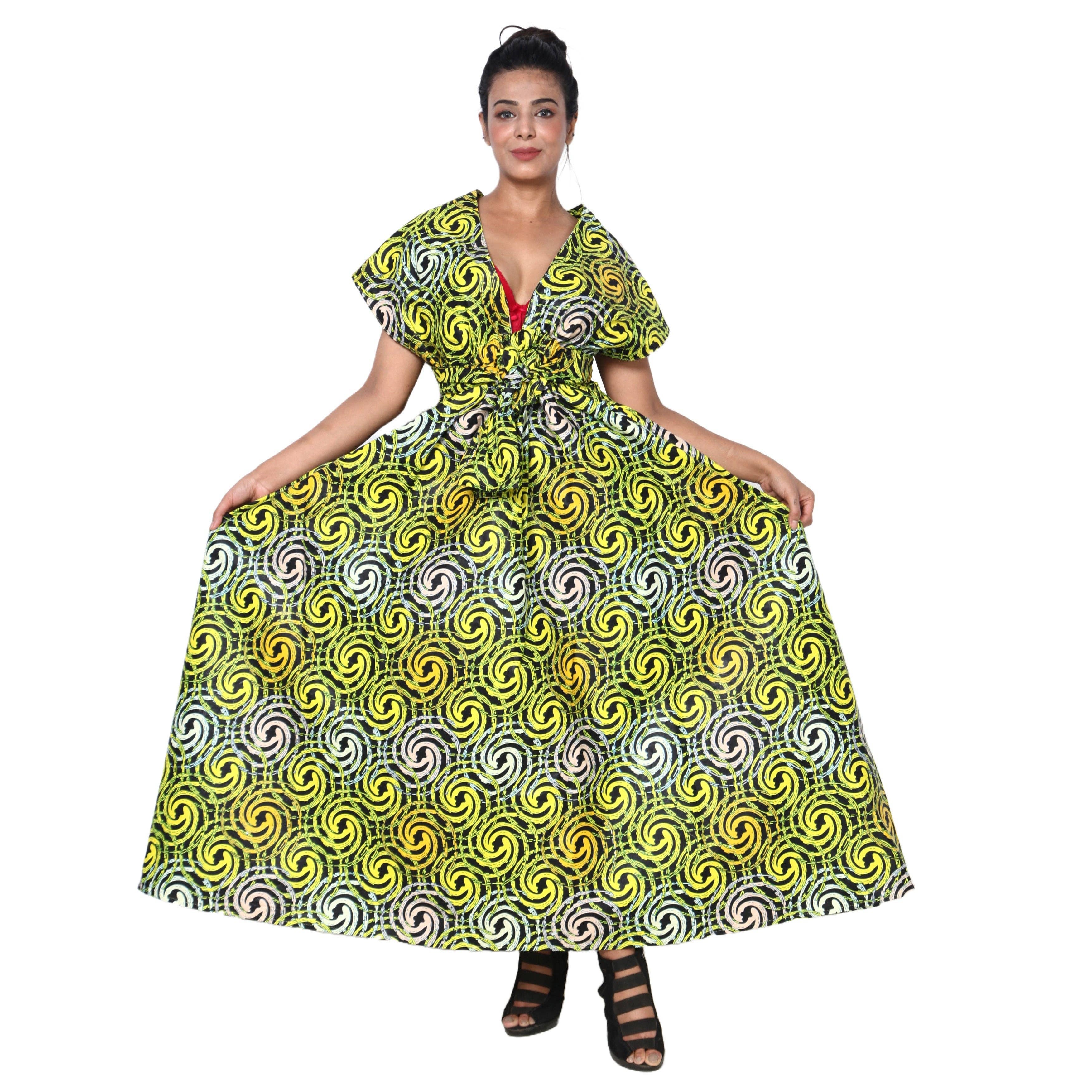 African Stars - Wholesale Dress - Women's - Women's Multi Way Style Maxi Dress -- FI-68L26