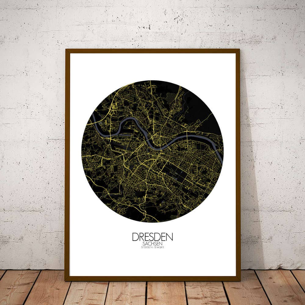 mapospheres - Vente Poster - Poster of Dresden | Germany3