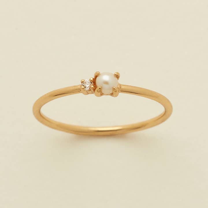 Petite Pearl Ring for wholesale by Made By Mary