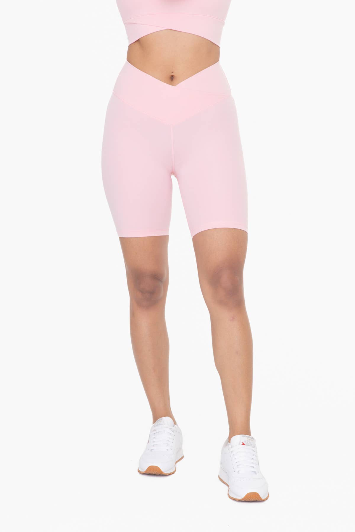 Mono B - Wholesale Athletic Shorts - Women's - Venice Crossover Waist Biker Shorts24