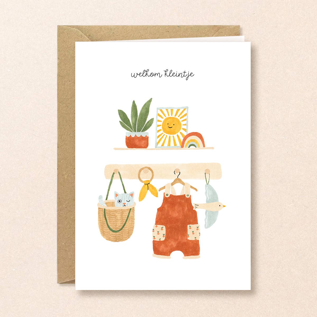 Studio Kuukeluus - Wholesale Baby Card - Sun baby card - Welcome little one2