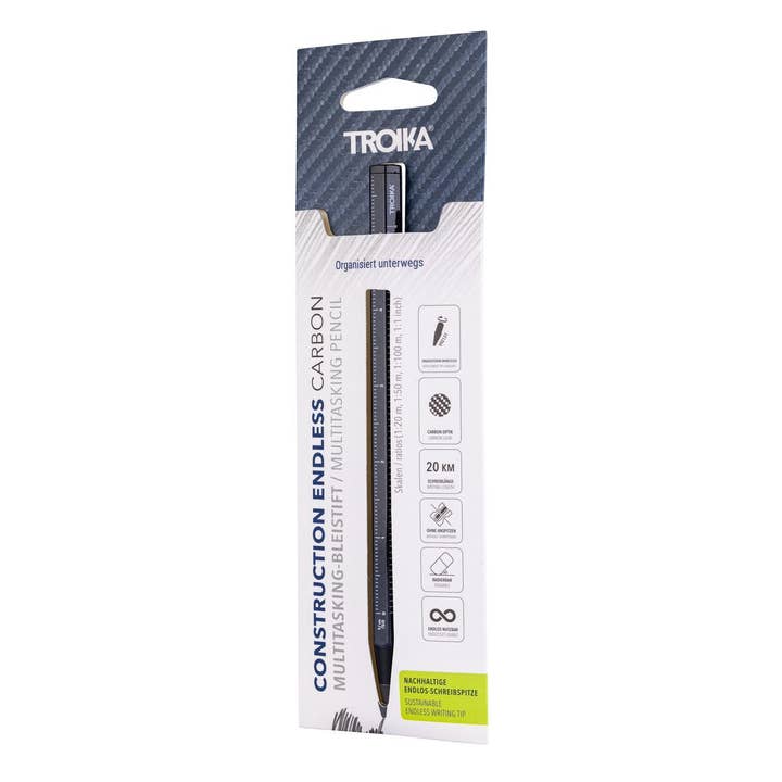 Troika, Duke Baron & Paperthinks by Brand Node, Inc. - Wholesale Pencil - Troika Multi-Tasking Construction Endless Pencil 12.5 Miles28