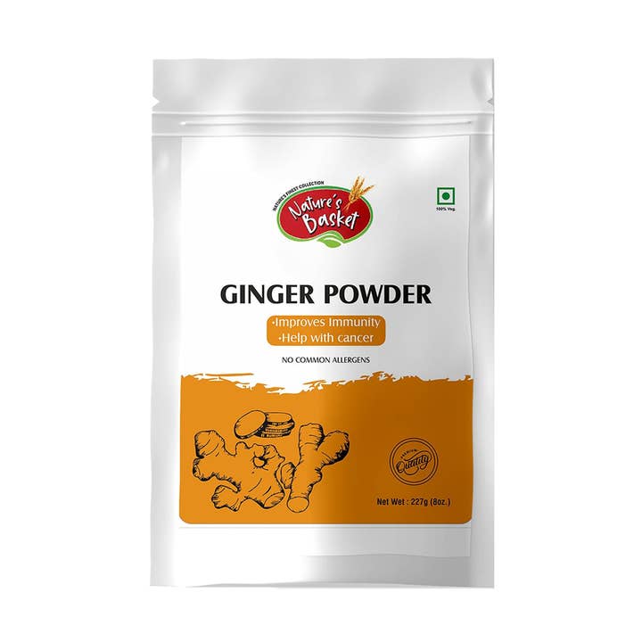Nature's Basket Ginger (Zingiber Officinale) powder 227g for wholesale by Natures Basket