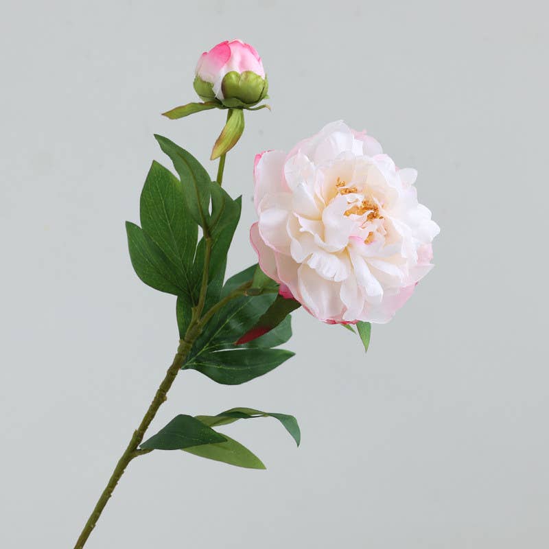 Sweet Home Deco - Wholesale Artificial Flowers - 26''T Silk Artificial Peony Spray, Spring Blooming Peonies 1
